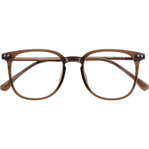 
Jingyin Korean plain brown glasses frame for women with myopia can be equipped with degree anti-blue light radiation eye protection flat eye frame