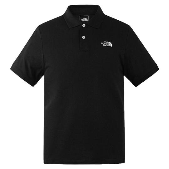 The North Face】 W'S FROST S/S POLO BLACK Kaos Oblong Lengan
