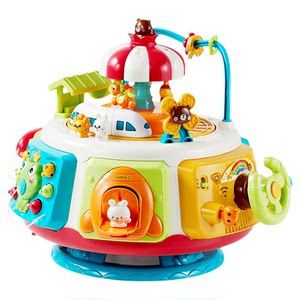 Early education treasure box multi-functional toy game table infant polyhedral puzzle baby Montessori gift birthday busy house