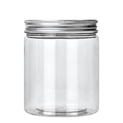 Transparent thickened round plastic bottle