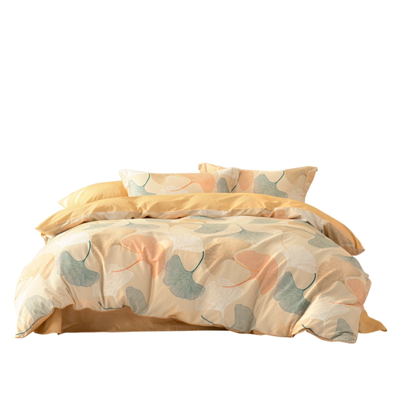 
Mercury Home Textile Cotton Four-Piece Set 100 Pure Cotton Kit Spring and Summer Simple Quilt Cover Bedding Sheets Quilt Cover Bedding