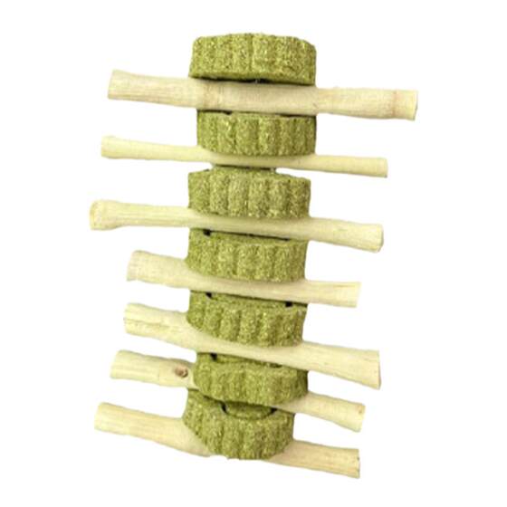 
Rabbit teething grass skewers cake sticks apple branches sweet bamboo hamster guinea pig guinea pig chinchilla snacks teething supplies toys