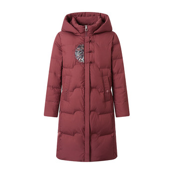 
Hengyuan Xiangcaiyang down jacket for middle-aged and elderly people over the knee