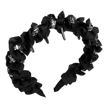 Zuoou high-end rhinestone black hairband