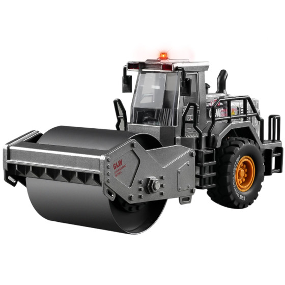 
Large alloy road roller toy children's bulldozer forklift excavator boy soil compactor simulation engineering vehicle set