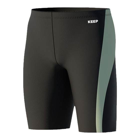 Keep swimming trunks Men's loose and embarrassing flat -angle large size swimming mirror three -piece swimming equipment
