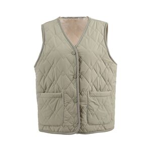 Autumn and winter thin wool vest for men and women middle-aged and elderly young men and women cotton coats and vests casual close-fitting warm vests
