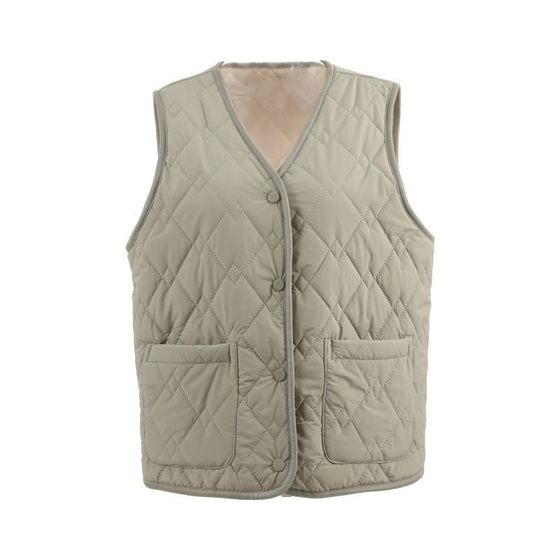 Autumn and winter thin wool vest for men and women middle-aged and elderly young men and women cotton coats and vests casual close-fitting warm vests