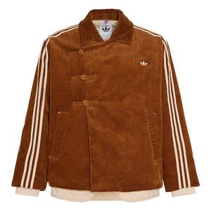 
New Year's new Chinese style corduroy sports warm cotton clothing for men and women in winter adidas Adidas clover
