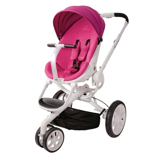 Kinderwagen Quinny Moodd Duo Quinny Kombi-Kinderwagen Moodd Babywanne Pink  Passion
