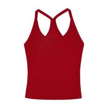 I-shaped suspender vest women's versatile short knitted top
