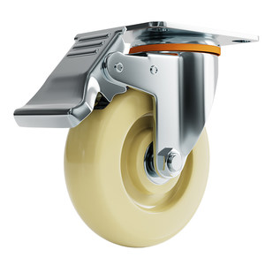 2.5 inch 3 inch 4 inch 5 inch heavy duty nylon wheel universal wheel trolley wheel with brake wheel directional wheel caster
