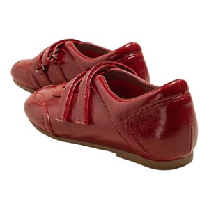 
Red Mary Jane women's shoes, genuine leather inner heightening casual shoes, autumn new thick-soled ballet sandals, good-looking with skirt