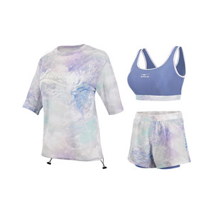 
Hongxing Erke swimsuit women's new split loose large size meat covering to make you look slimming hot spring beach vacation three-piece set