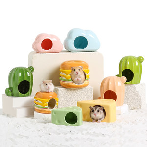 
Yue Xiaomeng hamster ceramic shelter house sleeping nest summer golden bear cooling igloo living landscaping supplies