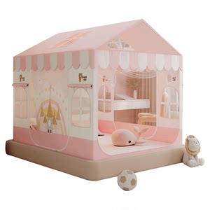 
Children's mosquito net 2025 new home bedroom bed tent princess style girl bed curtain integrated anti-fall pattern tent