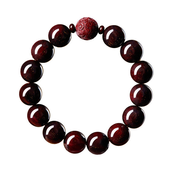 
Qingxiangtai Natural Indian Small Leaf Rose Sandalwood Venus Bracelet Men's Official Flagship Store High-end Old Material Pixiu Bracelet