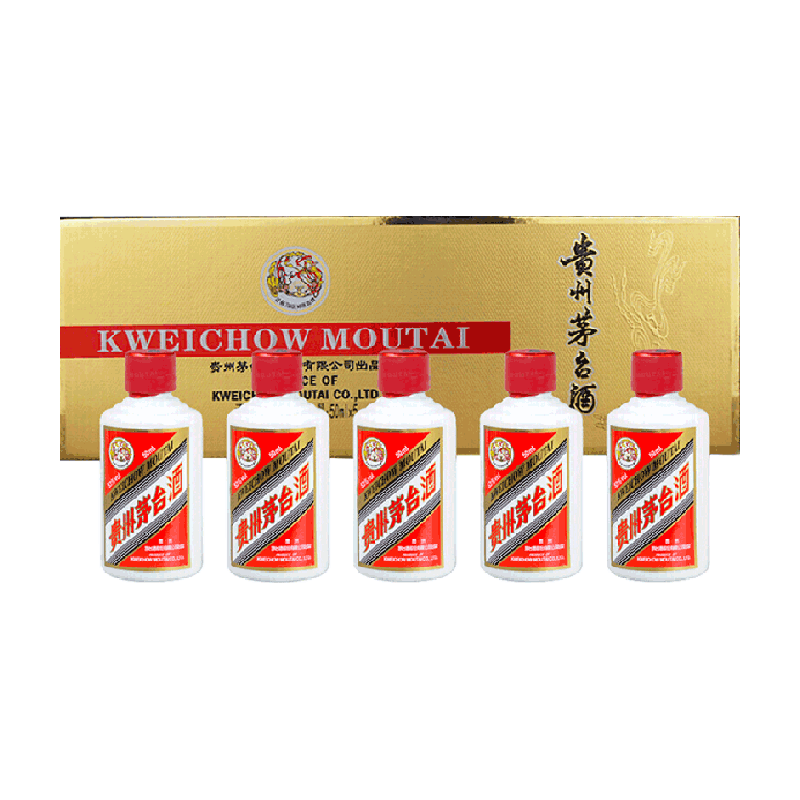 貴州茅台酒 50ml✖︎5 貴州茅台酒 マオタイ酒 MOUTAI KWEICHOW