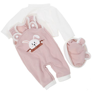 Simulation rebirth baby baby clothes suit 45 cm even season accessories 38cm Spanish doll can wear
