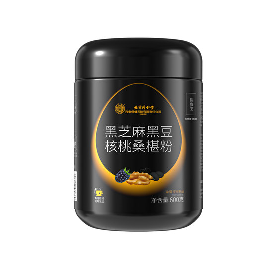 
Black sesame paste, five black powder, black beans, black rice, walnuts, mulberry powder, cooked whole grains, ready-to-eat nutritious meal replacement breakfast