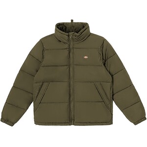 
Dickies Spring and Autumn Workwear Small Logo Cotton Clothes Stand Collar Solid Color Chain Warm Jackets for Men and Women Couples J