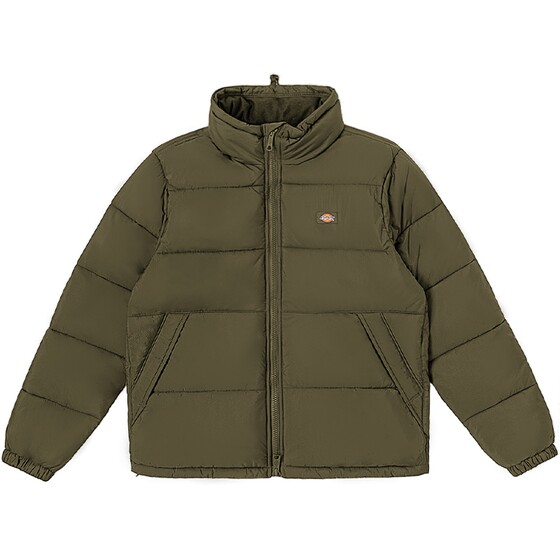 
Dickies Spring and Autumn Workwear Small Logo Cotton Clothes Stand Collar Solid Color Chain Warm Jackets for Men and Women Couples J