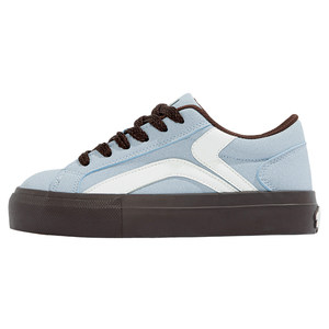 
Tuopin Glacier Blue Sneakers Women's 2026 Autumn and Winter New Sports Shoes Versatile Thick Sole Increased Original Casual Canvas Shoes