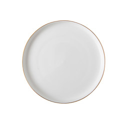 Steak household round gold-rimmed Western-style plate set