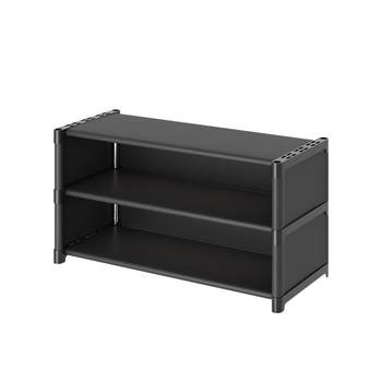 [Dust bed bottom shoe rack!] Tie wheels can move
