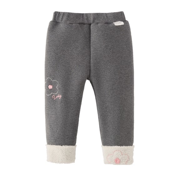 [Antibacterial Far Infrared] Girls' Leggings Baby Autumn and Winter Plus Velvet Warm Small Children's Pants Girls' Winter Cotton Pants
