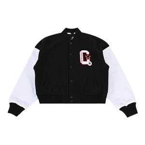 Converse Converse new women's baseball uniform warm sports and casual cotton jacket jacket 10026772-A02