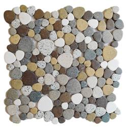 Pebbles and ceramic mosaic floor tiles balcony hot spring pool fish pond garden gravel road wear-resistant anti-slip