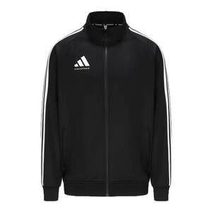 
Adidas spring and autumn coats for men and women black and white casual sports new stand-up collar woven jacket TR30JT-BW