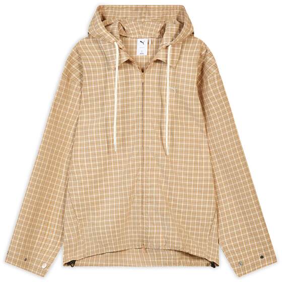 
Pure cotton retro plaid sports jacket for men and women PUMA official new summer casual jacket 636246