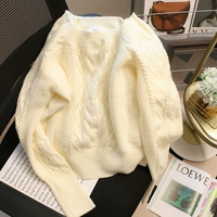Брендовый белый демисезонный свитер, трикотажный жакет