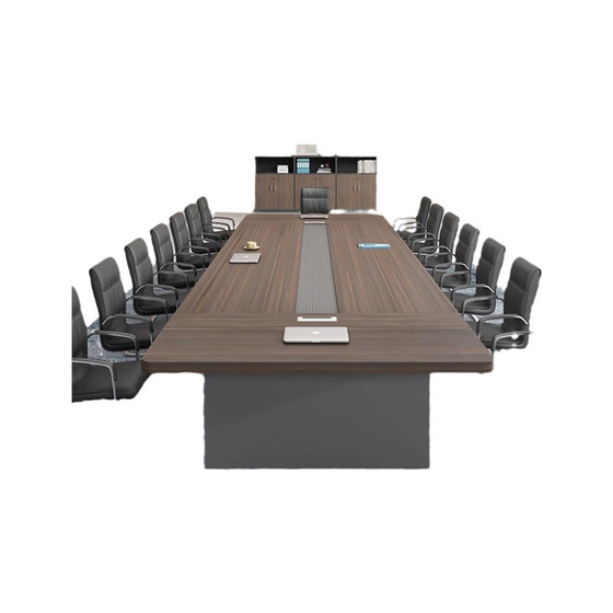 
Saiguan conference table negotiation workbench large long table modern minimalist conference room training long table office desk and chair