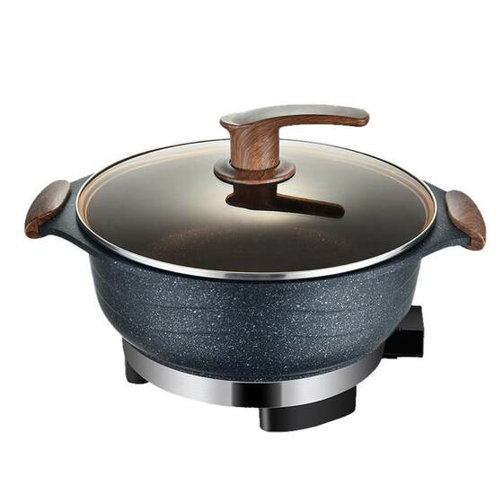 Electric stir -frying pot multi -functional home electric hot pot wheat rice -color electric hot pot cooking integrated plug -in stir -fried cooking cooker electric cooker