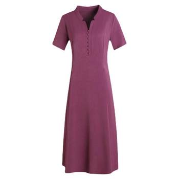 
Middle-aged and elderly women's short-sleeved casual dress