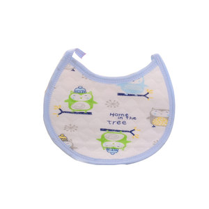 
Baby saliva towel newborn pure cotton tie waterproof round bib for boys and girls baby spitting printing bib