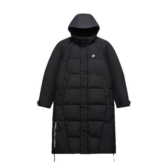 
Goose down FILA FUSION Fila trendy brand long down jacket men's 2025 winter new warm hooded jacket