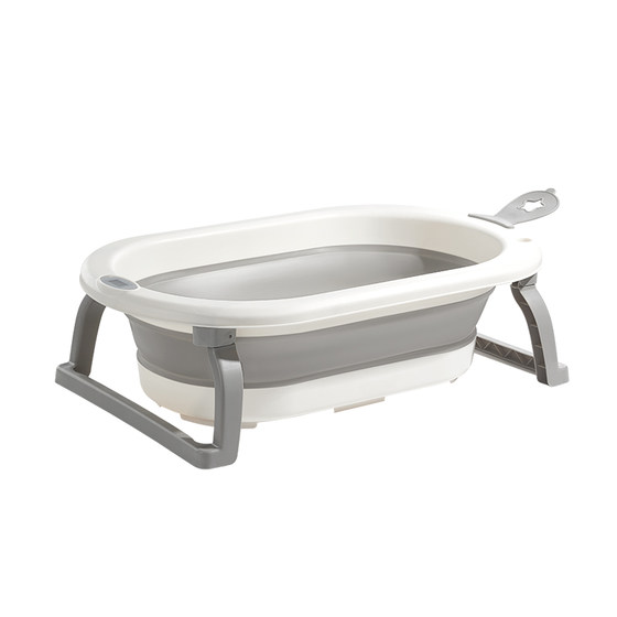 Baby bathtub baby bathtub newborn children can fold and sit and lie bathtub supplies for children aged 3 to 12 years old