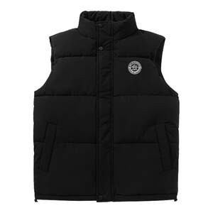 
Baleno warm and cold-proof vest for men in winter new black casual stand-up collar waistcoat youth plus velvet vest A