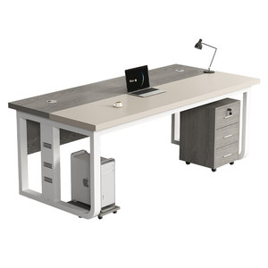 Single -person computer table Simple and Modern Office Furniture Light luxury high -level sensory boss table employee staff table
