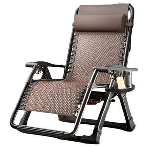 
Recliner 2026 new style sitting and sleeping lunch break folding chair home balcony leisure backrest rattan cool chair for the elderly