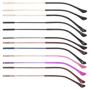 Memory alloy metal glasses legs glasses frame supporting myopia elastic eyes and legs, one pair of general maintenance