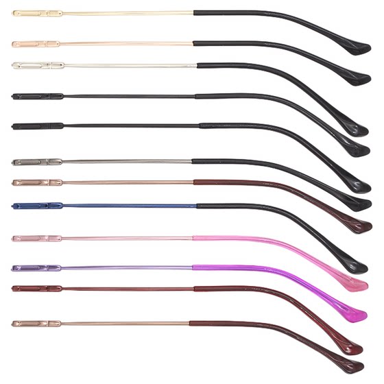 Memory alloy metal glasses legs glasses frame supporting myopia elastic eyes and legs, one pair of general maintenance