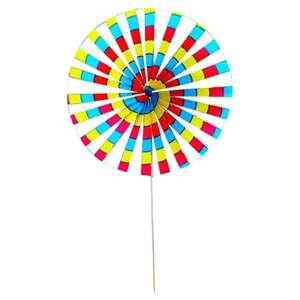 Hot selling traditional retro old Beijing windmills colorful bright color children holding toy wind vehicle outdoor park decoration
