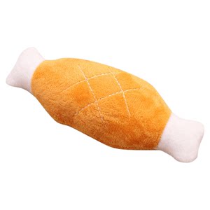 
Dog toy plush sound simulation chicken leg bone Corgi Teddy toy pet self-satisfaction magical tool