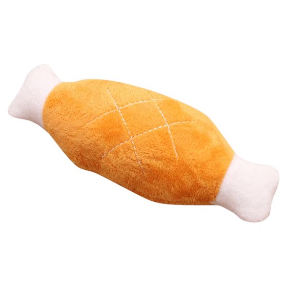 
Dog toy plush sound simulation chicken leg bone Corgi Teddy toy pet self-satisfaction magical tool