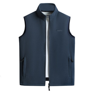
Woodpecker Fleece Vest Men's Autumn and Winter Plus Fleece Thickened Fleece Vest Spring and Autumn Middle-aged Daddy's Vest Jacket
